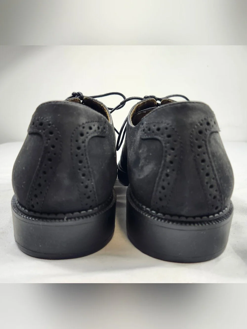 Dockers Men's 12 M Black Suede Leather Brogue Lace Up Casual Shoes